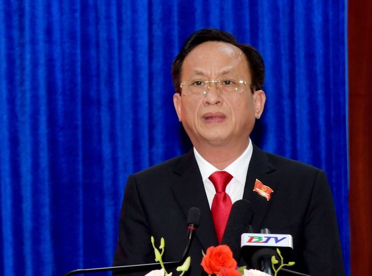 Chủ tịch tỉnh Bạc Liêu Phạm Văn Thiều: 'Chỉ số PCI chưa khách quan' - Ảnh 1. Ông Phạm Văn Thiều phát biểu tại buổi họp HĐND tỉnh Bạc Liêu sáng 14-7 - Ảnh: NGỌC HÂN