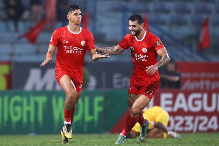 CLB Thể Công - Viettel có màn lội ngược dòng giành chiến thắng ấn tượng - Ảnh: MINH ĐỨC CLB Thể Công - Viettel có màn lội ngược dòng giành chiến thắng ấn tượng - Ảnh: MINH ĐỨC